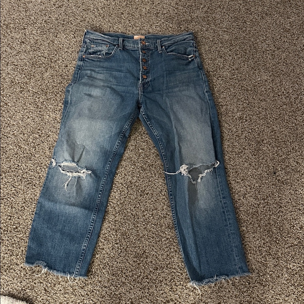 MOTHER Light Blue Denim Jeans